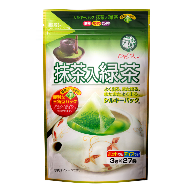 抹茶入り緑茶 シルキー 3g x 27p | 株式会社 宇治森徳